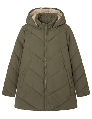 springfield damen mantel grau/khaki, 3/4 arm, wasserabweisend, warm gefüttert, gr. 2