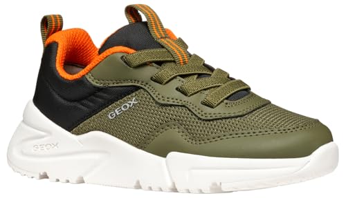 geox j loftus boy c sneaker schwarz military, größe 32 eu