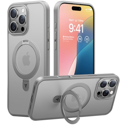 Entdecken Sie das TORRAS Ostand iPhone 16 Pro Case: Optimale MagSafe-Kompatibilitt, unsichtbarer Stand und militrische Schutzstandard. Ideal fr Ihren Lifestyle!