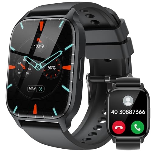 Produktbild: llkboha smartwatch für herren und damen, 1,85 zoll touchscreen, 112 sportmodi, ip68, schrittzähler, schlafüberwachung, spo2, android/ios