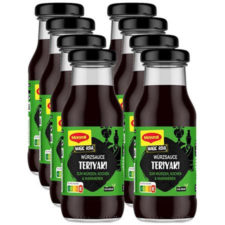 maggi magic asia würzsauce teriyaki 8er pack für 17,97 euro statt 22 euro