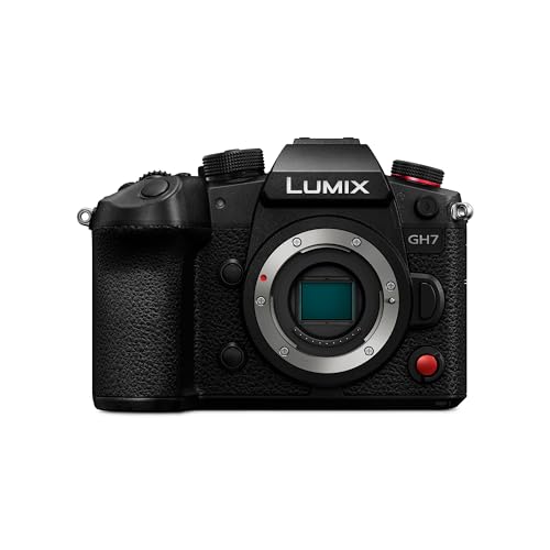 panasonic lumix dc-gh7e micro four thirds kamera, drehbarer monitor, schwarz