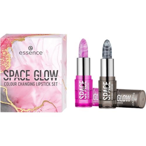 essence farbanpassender glow lippenstift set, vegan, glutenfrei, acetonfrei, 1er Pack