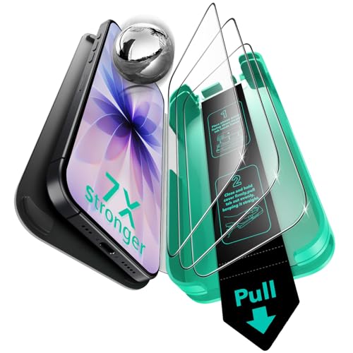 esr panzerglas für iPhone 17 / 16 Pro, armorite displayschutzfolie 3 Stück, blasenfrei