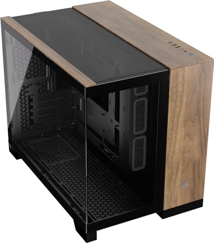 corsair 2500x mATX gehäuse mit gehärtetem panoramaglas und doppelkammerdesign
