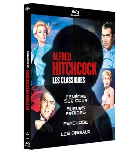Alfred Hitchcock: Das Fenster zum Hof, Vertigo, Psycho, Die Vögel (4x Blu-ray)