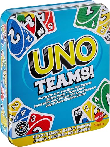 mattel games uno teams - kartenspiel für 2er teams