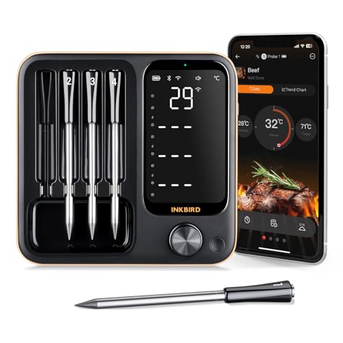 inkbird INT-14-BW kabelloses fleischthermometer, grillthermometer mit wifi und bluetooth