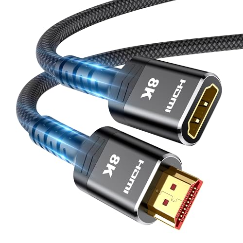 hdmi verlängerungskabel 1 m 8k 60hz 4k 120hz highwings 2.1 48gbps kompatibel mit ps5