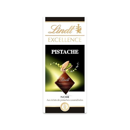 Lindt EXCELLENCE Pistazie 100g | Edelbitter-Schokolade mit Meersalz