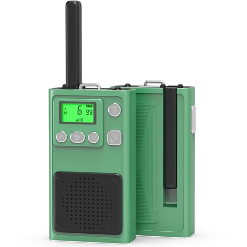 walkie talkies kearui 2er set mit klappantenne und großer reichweite grün