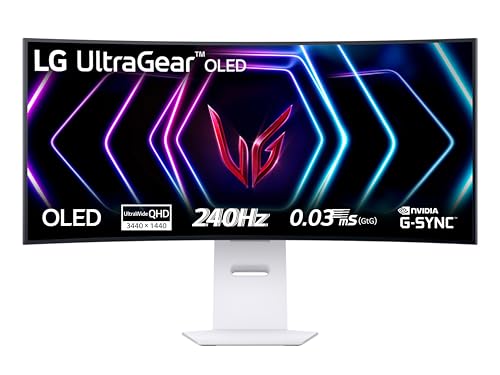 lg electronics 39gs95qe-w monitor, g-sync, amd freesync, weiß