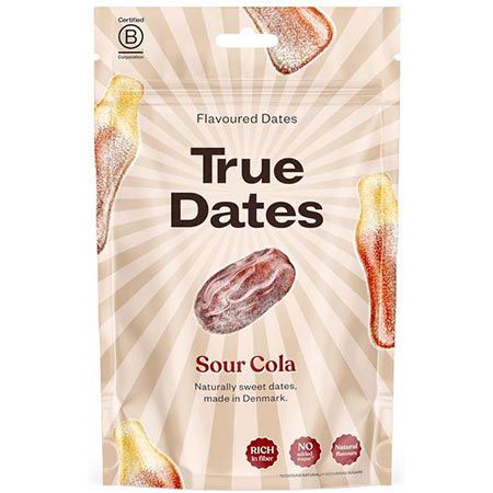 true dates sour cola, dattel snacks mit cola geschmack 100g 1,89