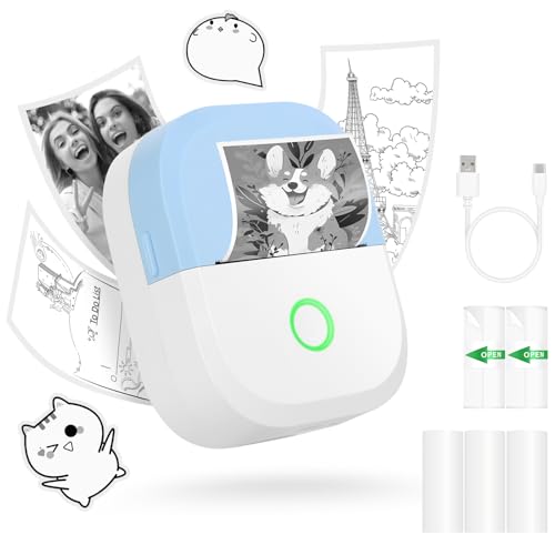 mafiti mini fotodrucker tragbarer bluetooth drucker für smartphone iOS Android