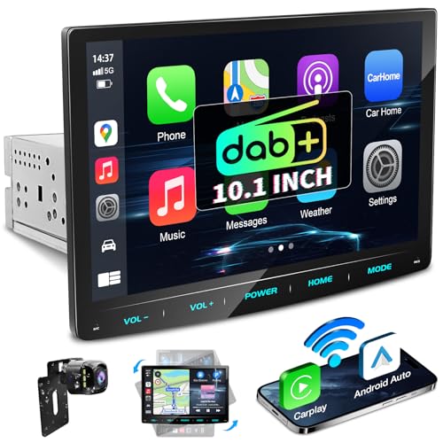 dab+ autoradio mit 10,1 zoll touch display, apple carplay, android auto, bluetooth