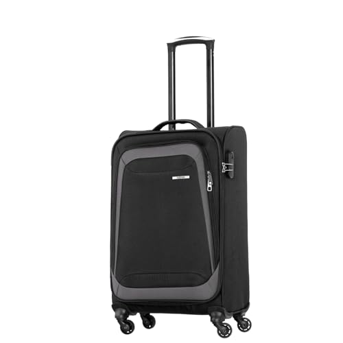 Produktbild: nowi korfu trolley l weichschalen koffer 50l mit 4 rollen und schloss schwarz