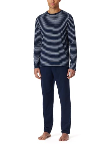 Schiesser Herren Schlafanzug lang, Nachtwäsche Set, bequem und stylisch