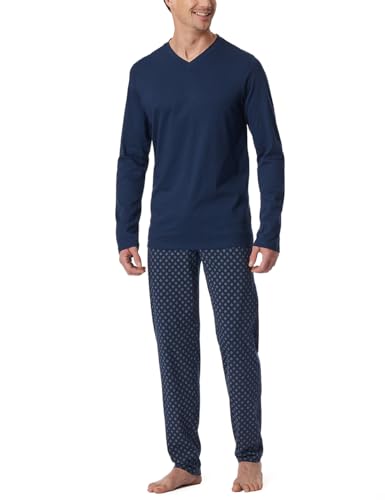 Produktbild: schiesser herren schlafanzug lang pyjamaset nightwear set, admiral_182199, 106 cm