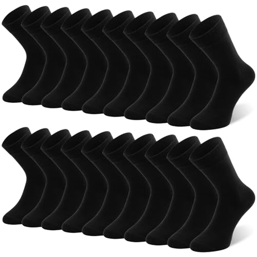 qincao 10er paar baumwollsocken unisex herren damen, komfortabel, langlebig