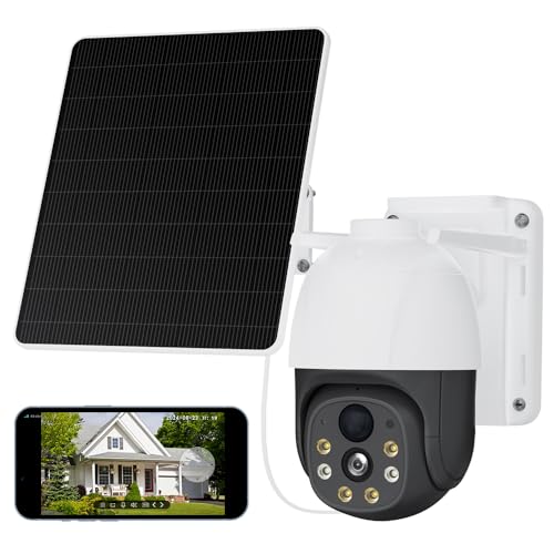 4G LTE Überwachungskamera außen xiaovv, 4MP, Akku, solar, 360 drehbar, IP65, PIR, 2-Wege-Audio