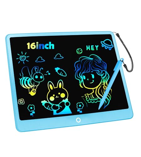 lcd schreibecke kinder 16 zoll bunte maltafel zaubertafel zeichnen geschenk 3-12 jahre