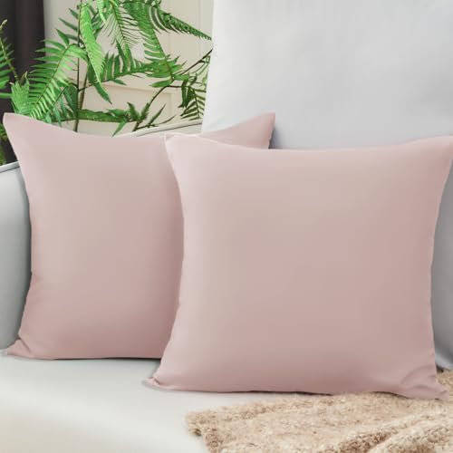vielit kissenbezüge 40x40 cm pink mikrofaser 2er set hypoallergen öko-zertifiziert