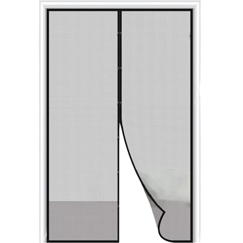 fliegengitter selbstklebend für fenster, moskitonetz 100x120 cm grau weiß
