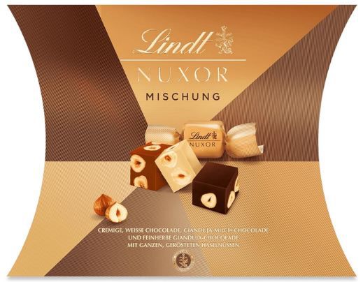 lindt nuxor schokoladenwürfel mischung 206g für 10,16 statt 15
