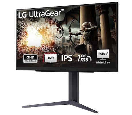 lg electronics 27gs75qx-b.aeu gaming ips monitor 27 zoll 2560x1440 180 hz g-sync freeSync