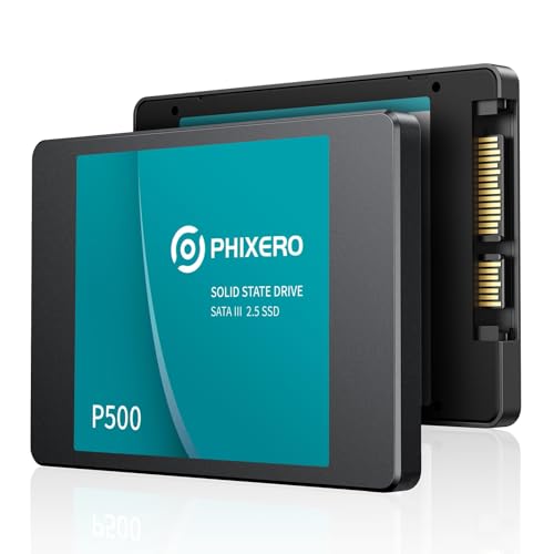 phixero p500 512GB SSD interne festplatte 3D NAND 2,5 Zoll SATA III für laptop desktop