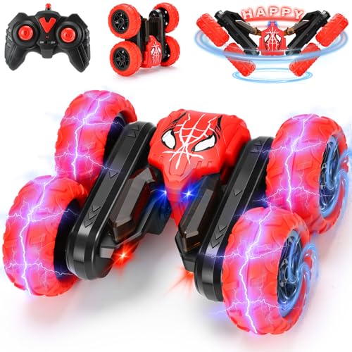 ferngesteuertes auto 360 flip, rc car mit lichtern für kinder ab 3 jahre, spielzeug für junge und mädchen