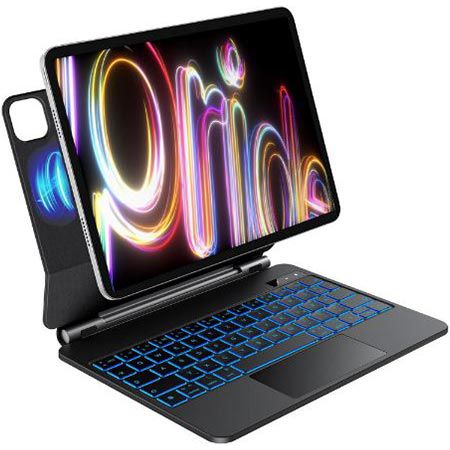 omoton iPad Tastatur mit hülle und rgb-beleuchtung für iPad Pro 11 53,99