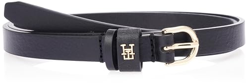 tommy hilfiger damen gürtel schwarz 1,5 cm schmal 85 cm