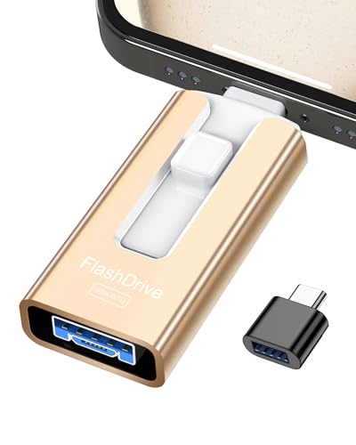 gnaseet 256gb usb stick für phone, 4 in 1 für android, pad, pc, usb 3.0 flashlaufwerk