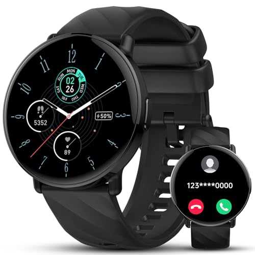 smartwatch für damen und herren, 1.39'' hd touchscreen, wasserdicht, fitnessuhr, spO2, pulsmesser, schrittzähler, schlafmonitor
