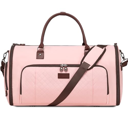 vessgra anzugtasche kleidersack tasche für anzüge reisetasche rosa 2 in 1 mit schuhtasche