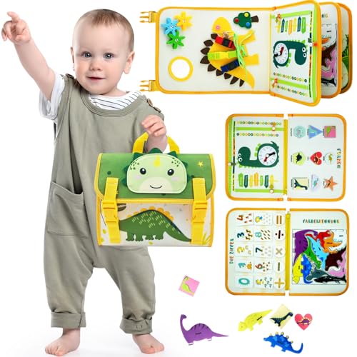 almaxi busy board dinosaurier montessori spielzeug ab 2 jahre motorikspielzeug für kinder
