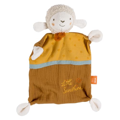 Produktbild: fehn schmusetuch schaf sunshine, kuscheltier schnuffeltuch aus bio-baumwolle