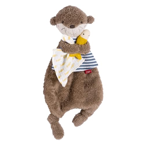 fehn schmusetuch otter  spielkamerad, schnuffeltuch zum greifen, fühlen, knuddeln