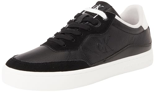 calvin klein sneaker herren cupsole classic low top schwarz weiß 44