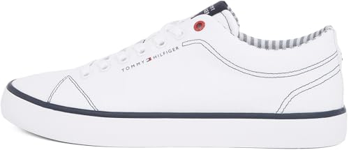 tommy hilfiger sneaker herren vulcanized core ithaca low top weiß 45