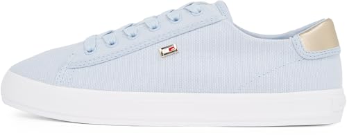 Produktbild: Tommy Hilfiger Damen Sneaker Canvas Lace Up Blau (Breezy Blue), 38