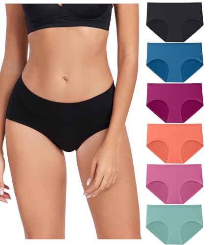 wirarpa damen unterhosen baumwolle atmungsaktive pantys slips mehrfarbig 6er pack größe s