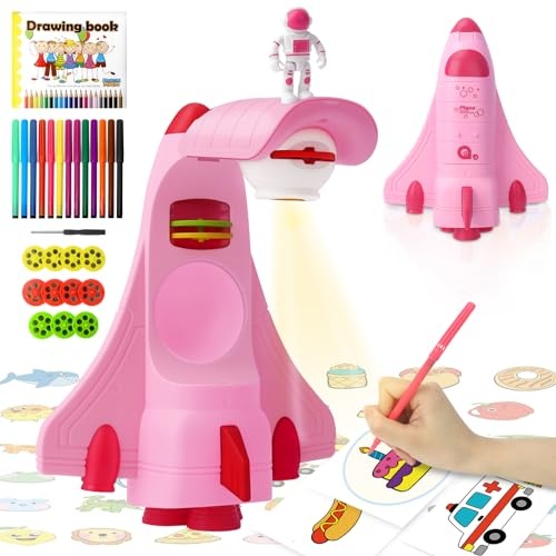 zeichenprojektor für kinder von aolieh, 66 motive, malen und zeichnen spielzeug