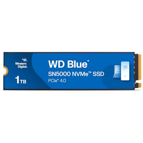 wd blue sn5000 1 tb nvme ssd 5150 mb/s lesen 4900 mb/s schreiben 600 tbw