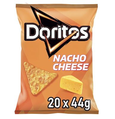 doritos nacho cheese tortilla chips 20x44g für 13,99 statt 20