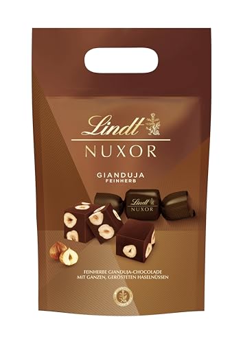 lindt nuxor beutel 700g gianduja schokolade mit haselnüssen pralinen geschenk