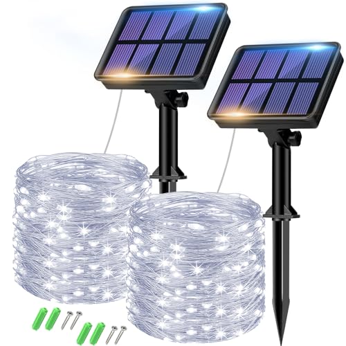 Produktbild: btfarm solar fairy lights outdoor 80 led 2 x 8 m wetterfest ip65 kupferdraht für garten party