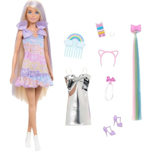 barbie puppe fun & fancy mit accessoires jct72, spielzeug für kinder