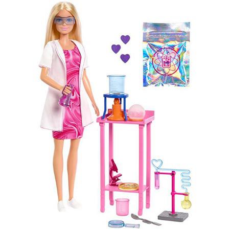 barbie wissenschaftlerin puppe mit zubehör für 14,10 euro statt 20 euro
